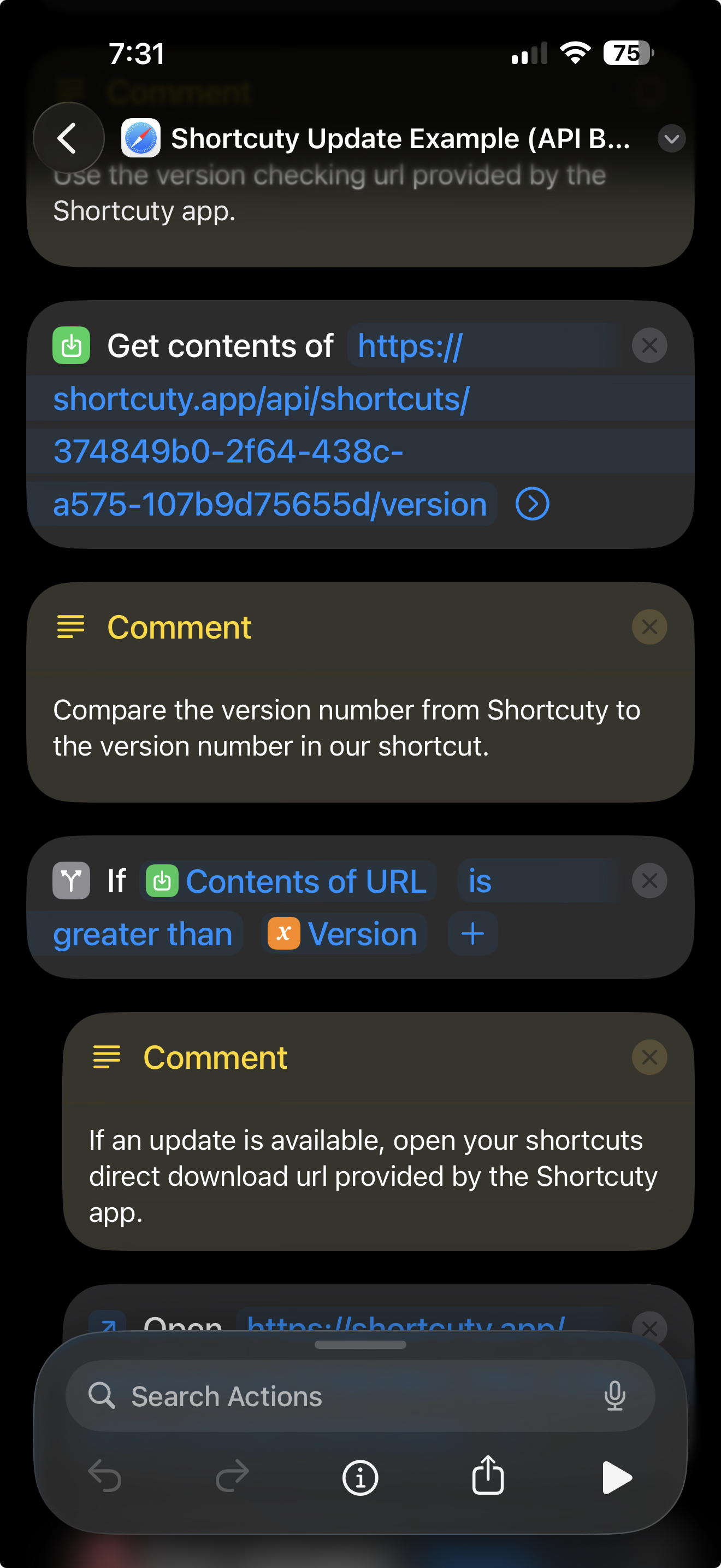 Version Checking API